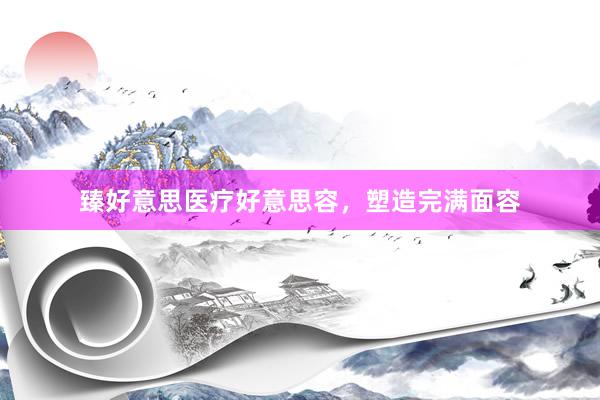 臻好意思医疗好意思容，塑造完满面容
