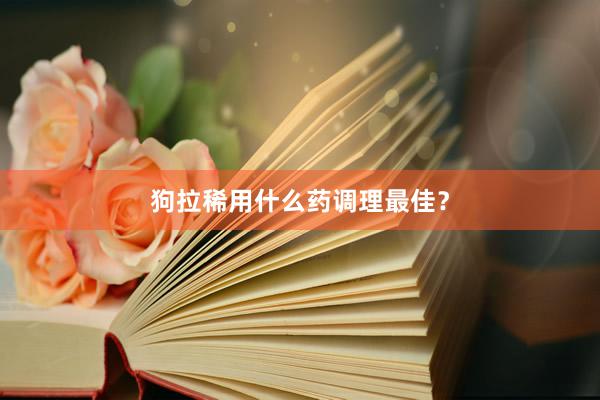 狗拉稀用什么药调理最佳？